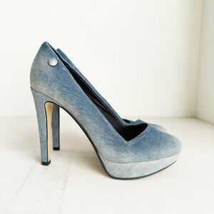 Vintage Diesel Faded Denim High Heels 36